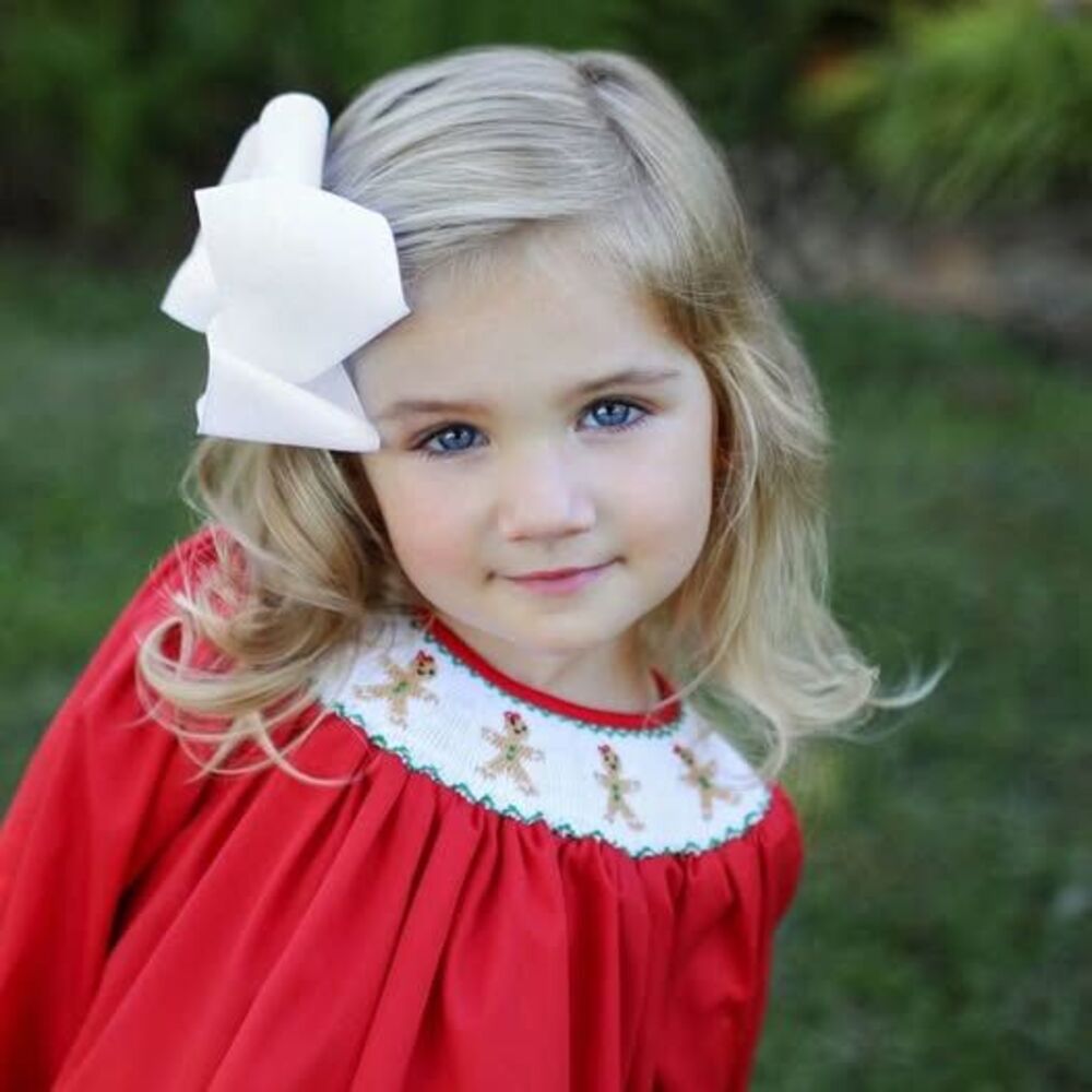 DRESSIE JESSIE SMOCKING
Smocked Gingerbread Top - Sz 2T